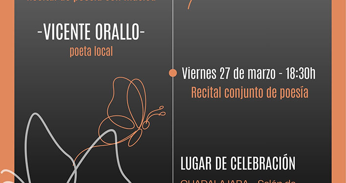 Vicente Orallo y los poetas locales toman la Delegación de la Junta en Guadalajara por el Día de la Poesía