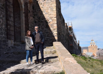 Moya avanza en la recuperación de los lienzos de la muralla gracias al Plan de Sostenibilidad Turística del Valle del Cabriel