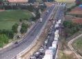 El vuelco de un tráiler obliga a cortar la autovía A-3 en Cervera del Llano en dirección Valencia
