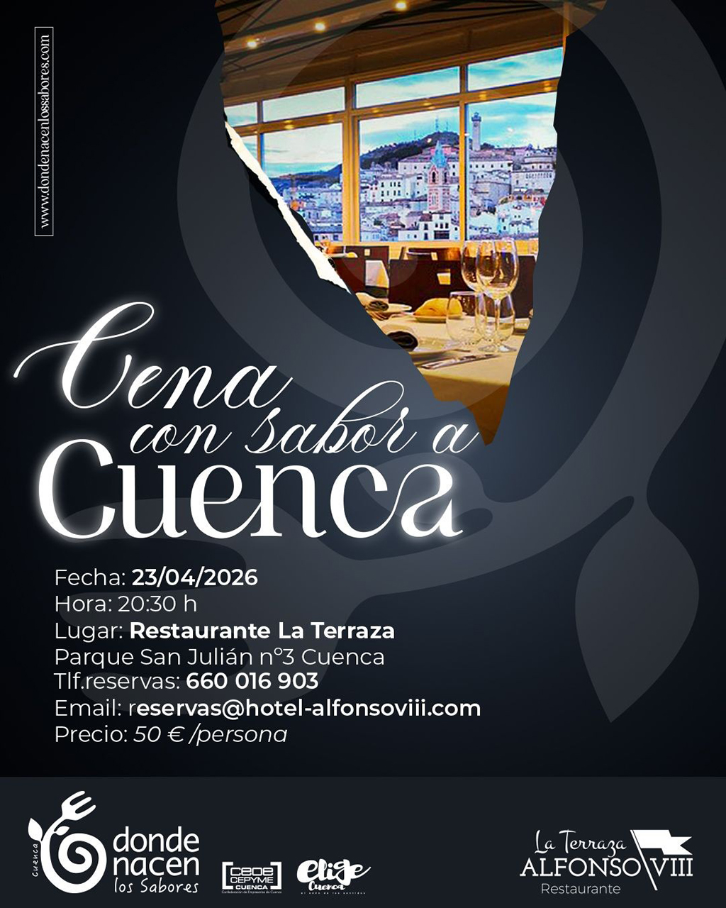 Cenas con Sabor a Cuenca: los productos locales protagonizan el 5º aniversario de ‘Donde Nacen los Sabores’