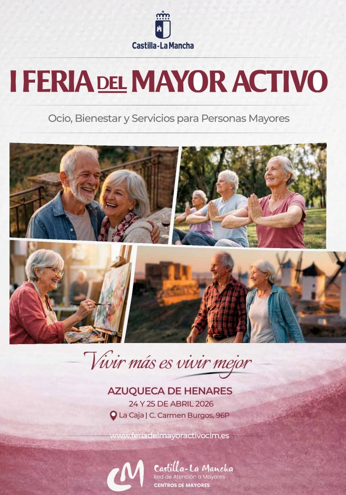 Cruz Roja lleva el taichí y la medición de tensión arterial a la primera Feria del Mayor Activo que Castilla-La Mancha celebra en Azuqueca de Henares