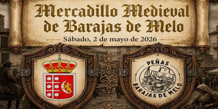 El Ayuntamiento de Barajas de Melo y las peñas del municipio organizan un ‘Gran Mercadillo Medieval’ el sábado 2 de mayo