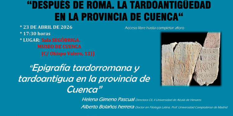 El Museo de Cuenca acoge este jueves una conferencia sobre la epigrafía tardorromana y tardoantigua de la provincia