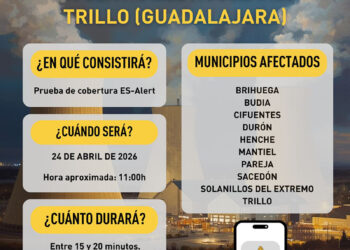 Guadalajara probará el sistema ES-Alert en el entorno de Trillo estos municipios recibirán el aviso en el móvil el 24 de abril