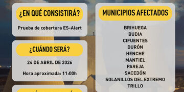 Guadalajara probará el sistema ES-Alert en el entorno de Trillo estos municipios recibirán el aviso en el móvil el 24 de abril