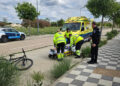 Herido grave un cliclista tras una caída en la calle Francisco Suay de Cuenca