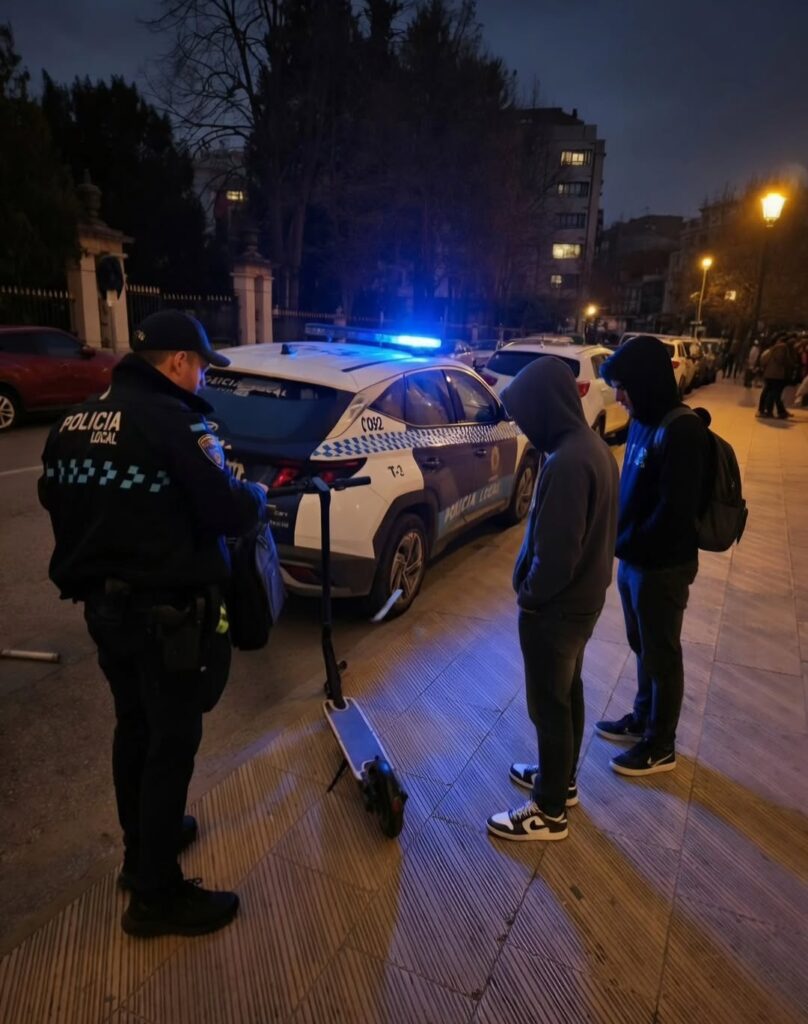Cazados en patinete por la acera y de a dos: la Policía Local de Cuenca endurece las sanciones nocturnas