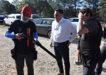 La Diputación de Cuenca colabora con el Campo de Tiro de El Marañal para renovar uno de los fosos con una inversión de 17.000 euros