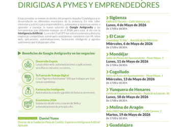 La inteligencia artificial llega a la provincia de la mano de Impulsa Guadalajara