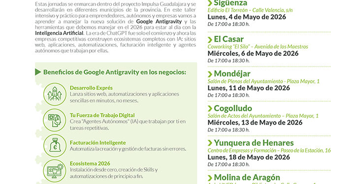 La inteligencia artificial llega a la provincia de la mano de Impulsa Guadalajara