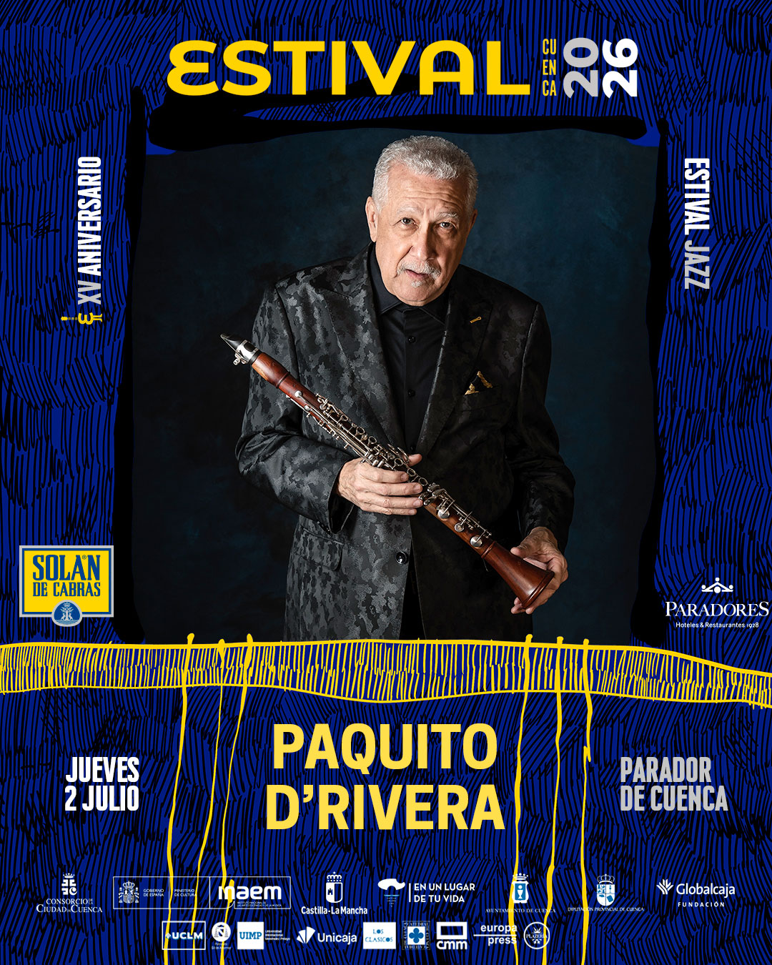 Paquito D’Rivera, Premio a la Trayectoria Musical 26 en Estival Cuenca 2 Paquito D’Rivera, Premio a la Trayectoria Musical 26 en Estival Cuenca