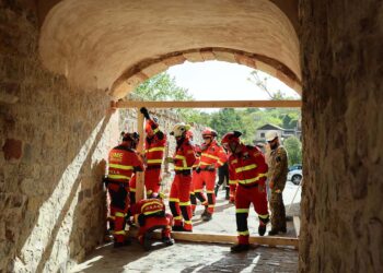 Sigüenza, escenario de élite para la UME en defensa del patrimonio
