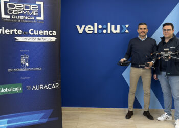 Sisante incorpora una nueva empresa tecnológica Velolux se instala en Cuenca con drones para inspección industrial