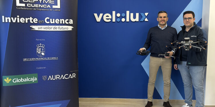 Sisante incorpora una nueva empresa tecnológica Velolux se instala en Cuenca con drones para inspección industrial
