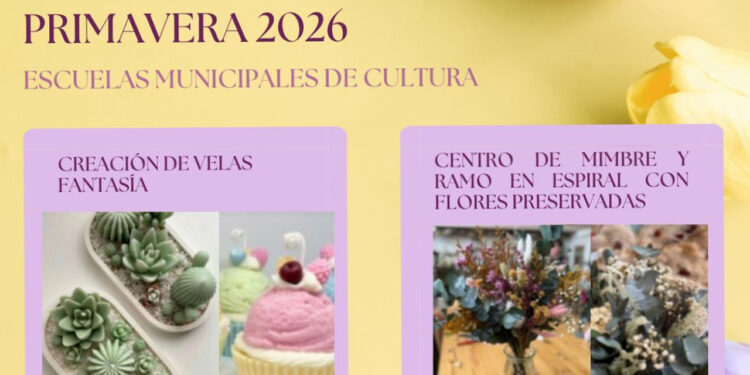 Vuelven los cursos cortos de Primavera 2026 de las Escuelas Municipales de Cultura de Guadalajara 1 Vuelven los cursos cortos de Primavera 2026 de las Escuelas Municipales de Cultura de Guadalajara