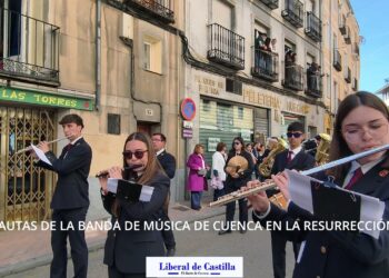 Flautas de la Banda de Música de Cuenca en la Resurrección