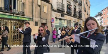 Flautas de la Banda de Música de Cuenca en la Resurrección