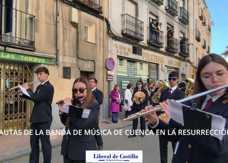 Flautas de la Banda de Música de Cuenca en la Resurrección