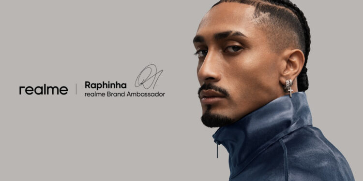 realme anuncia a Raphinha como su nuevo embajador de marca