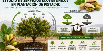 ADIMAN realiza un estudio para determinar la capacidad de absorción de CO2 en los cultivos de pistachos