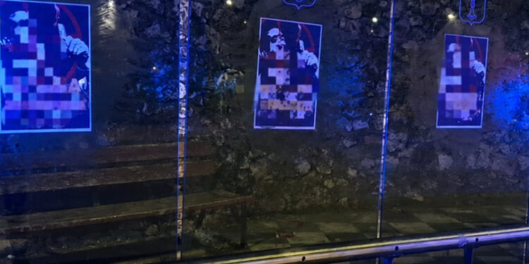 Atrapados con rodillos y disolvente tras vandalizar la zona universitaria de Cuenca