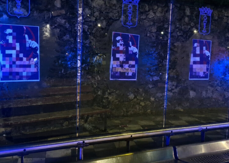 Atrapados con rodillos y disolvente tras vandalizar la zona universitaria de Cuenca