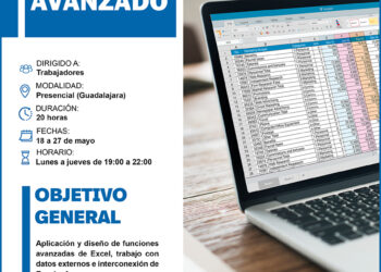 Cómo apuntarse al nuevo curso gratuito de Excel avanzado para trabajadores en Guadalajara