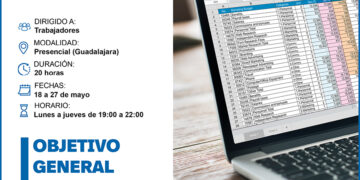 Cómo apuntarse al nuevo curso gratuito de Excel avanzado para trabajadores en Guadalajara