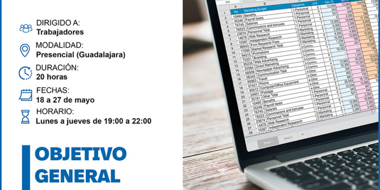 Cómo apuntarse al nuevo curso gratuito de Excel avanzado para trabajadores en Guadalajara