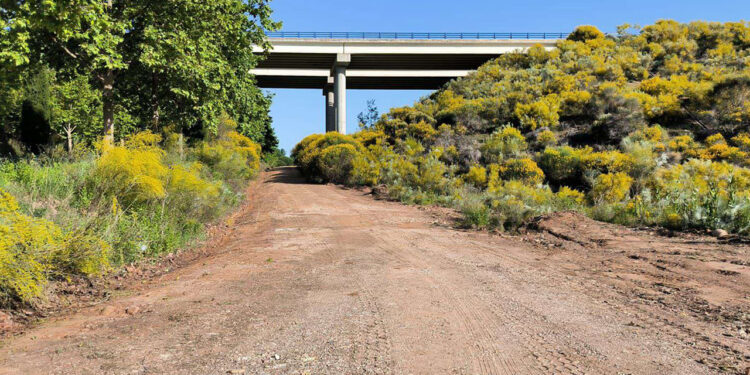 Culminan los trabajos de desbroce de cunetas en caminos rurales del término municipal de Cabanillas
