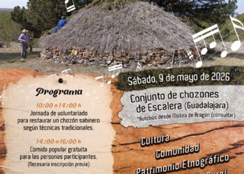 El Alto Tajo recupera su arquitectura pastoril al ritmo de batucada y dulzaina en Escalera