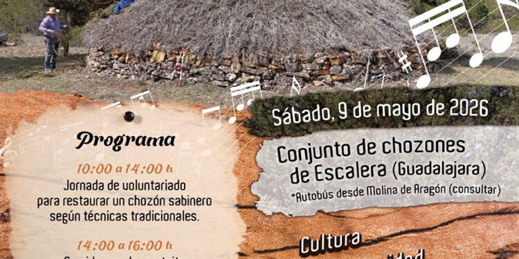 El Alto Tajo recupera su arquitectura pastoril al ritmo de batucada y dulzaina en Escalera 1 El Alto Tajo recupera su arquitectura pastoril al ritmo de batucada y dulzaina en Escalera