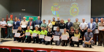 El Gobierno premia a 20 profesionales de seguridad privada en Cuenca por blindar fiestas como San Mateo