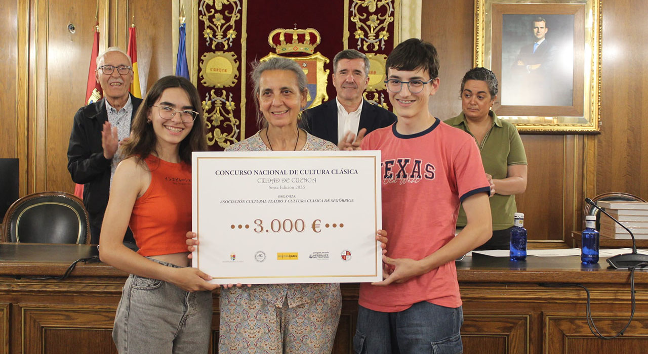 El I.E.S. “Santiago Grisolía” gana el VI Concurso Nacional de Cultura Clásica Ciudad de Cuenca 2026 2 El I.E.S. “Santiago Grisolía” gana el VI Concurso Nacional de Cultura Clásica Ciudad de Cuenca 2026