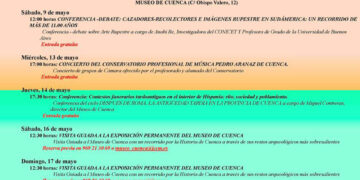 El Museo de Cuenca, ubicado en la calle Obispo Valero, 12, ha puesto en marcha la programación del Día Internacional de los Museos 2026, una conmemoración que culminará el próximo lunes 18 de mayo y que este año gira en torno al lema internacional “Museos uniendo un mundo dividido”. La apertura de los actos llegó el sábado 9 de mayo, a las 12.00 horas, en la Sala Segóbriga, con la conferencia “Cazadores-recolectores e imágenes rupestres en Sudamérica: un recorrido de más de 11.000 años”, impartida por la investigadora del CONICET y profesora de la Universidad de Buenos Aires Anahí Re, con entrada libre hasta completar aforo. Tras la ponencia, el programa continuó con un debate entre Anahí Re y Juan Francisco Ruiz, profesor titular de Prehistoria de la UCLM, en la sala de Prehistoria del museo, frente a la nueva vitrina de Arte Rupestre. La siguiente actividad confirmada en la programación oficial será el domingo 17 de mayo, de 17.30 a 18.30 horas, con la conferencia “El edificio del Museo de Cuenca: de solar de los Albornoz a Museo Provincial”. Programación oficial La información oficial del centro remite al portal de Cultura de Castilla-La Mancha para consultar el programa completo del Día Internacional de los Museos 2026. Puede consultarse en este enlace oficial. Archivo reciente En el archivo reciente de Liberal de Castilla, la conferencia sobre arte rupestre del 9 de mayo ya aparecía presentada como el arranque de los actos del Museo de Cuenca para el DIM 2026. Esa línea enlaza con la actividad que el museo viene manteniendo durante este año, como demuestra el ciclo “Después de Roma. La tardoantigüedad en la provincia de Cuenca”, celebrado en marzo junto a la UIMP, la UCLM y la Delegación de Educación, Cultura y Deportes. Contexto La celebración de este año encaja así en una trayectoria en la que el Museo de Cuenca no solo conserva patrimonio, sino que lo convierte de forma regular en materia de divulgación, debate y programación pública. El Día Internacional de los Museos funciona en este caso como escaparate de una actividad cultural que el centro ya venía desplegando en Cuenca a lo largo de 2026.