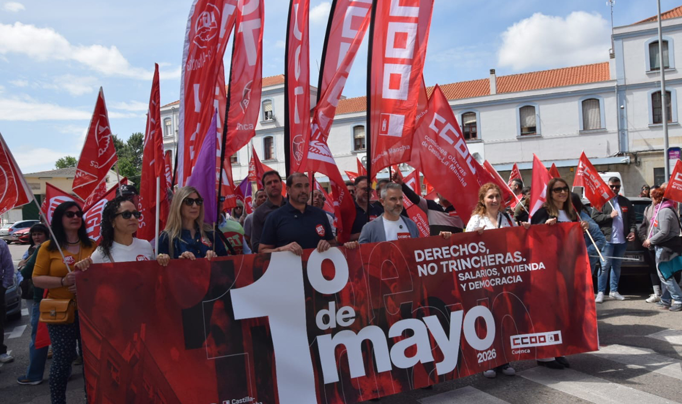 El PSOE de Cuenca reivindica en el 1º de Mayo los avances laborales y llama a seguir ampliando derechos