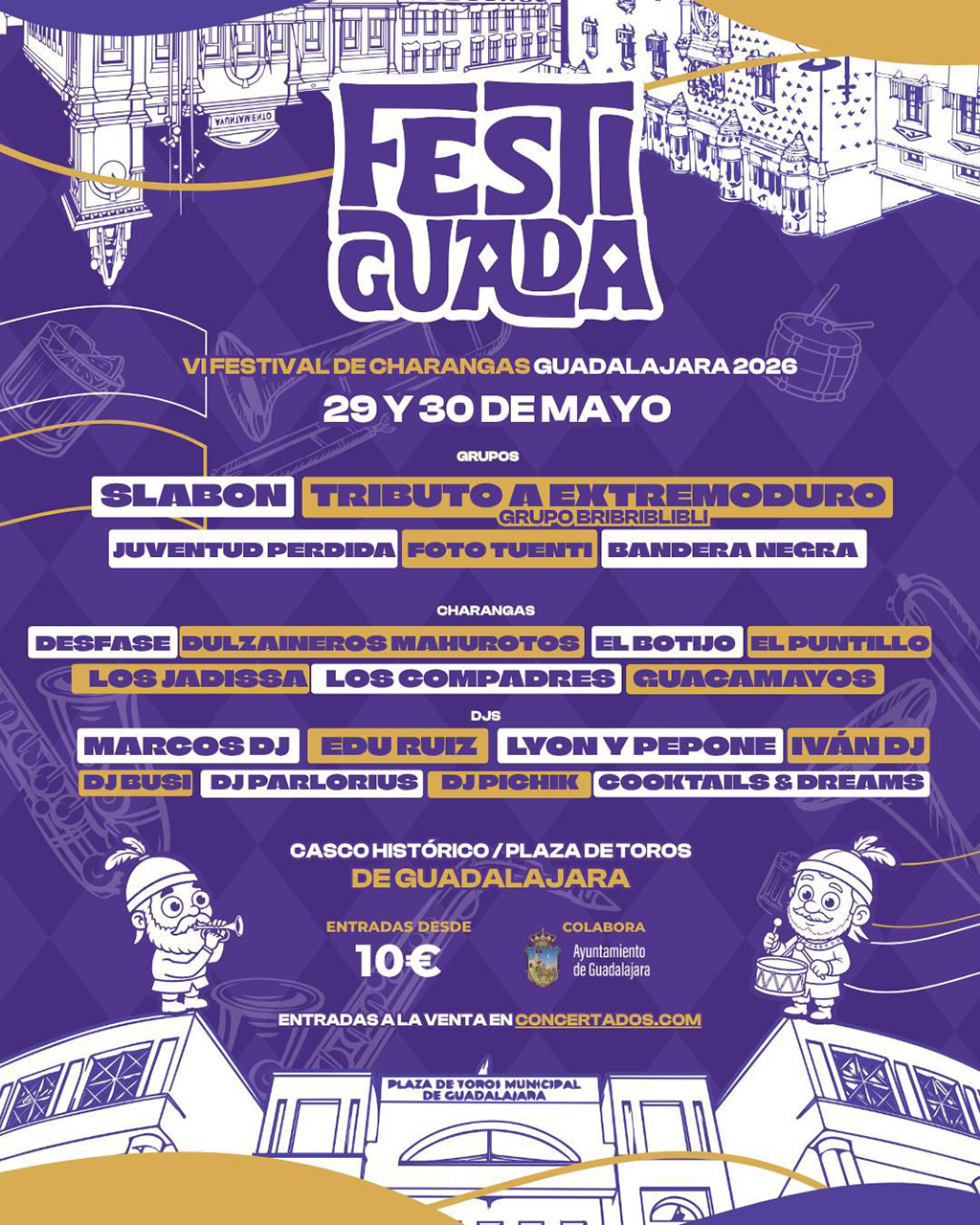 Festiguada llena Guadalajara de charangas, música y ambiente festivo este fin de semana 2 Festiguada llena Guadalajara de charangas, música y ambiente festivo este fin de semana