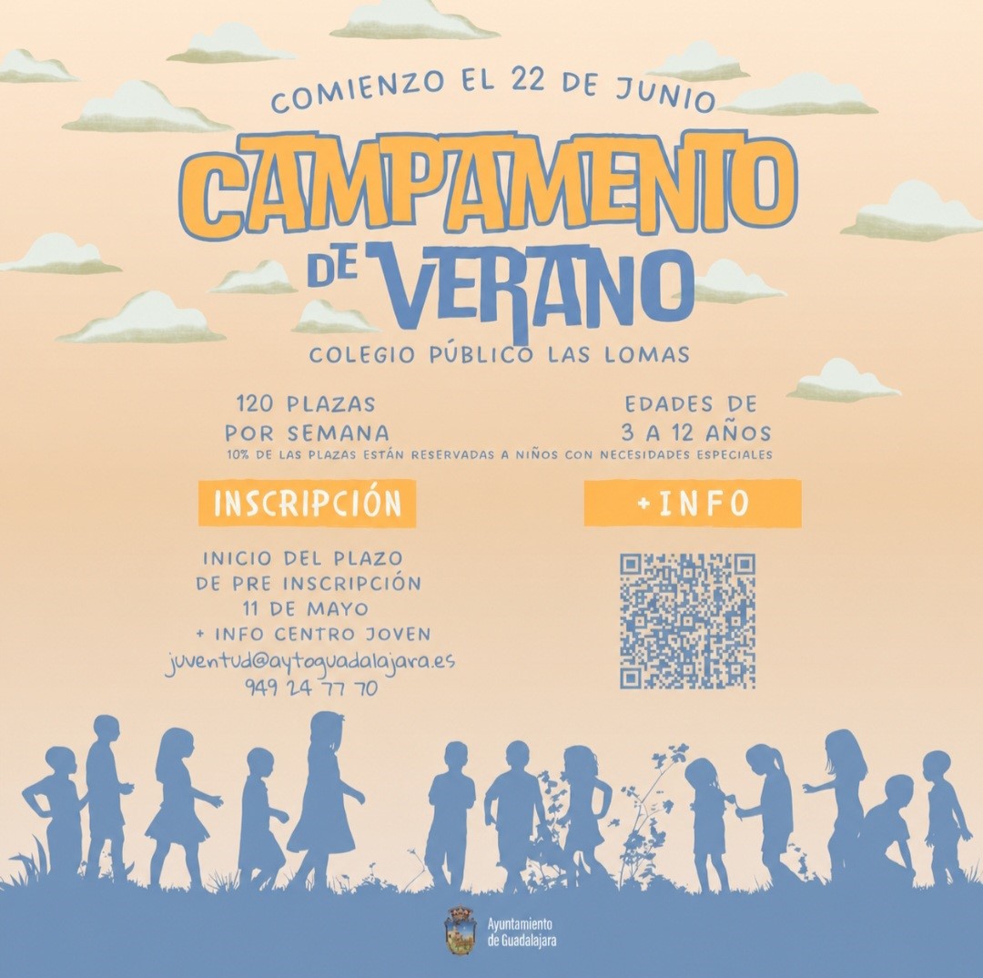 Guadalajara abre las inscripciones para el campamento de verano Las Lomas: fechas, precios y cómo solicitar plaza