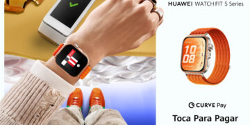 Huawei Watch FIT 5 Series llega con Curve Pay y un 3% de cashback en todas las compras