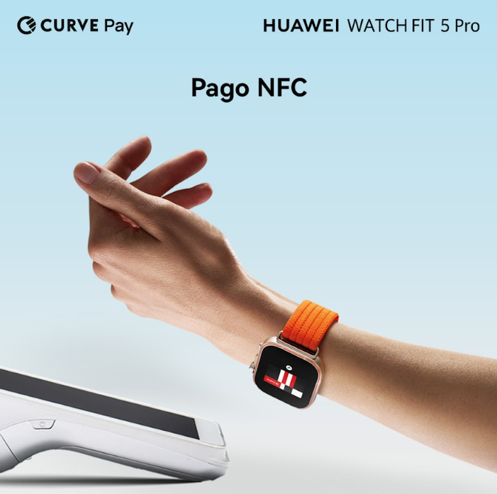 Huawei Watch FIT 5 Series llega con Curve Pay y un 3% de cashback en todas las compras