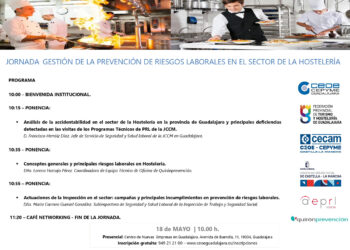 Inspección de Trabajo y Junta analizan los accidentes en la hostelería de Guadalajara en una nueva jornada