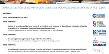 Inspección de Trabajo y Junta analizan los accidentes en la hostelería de Guadalajara en una nueva jornada