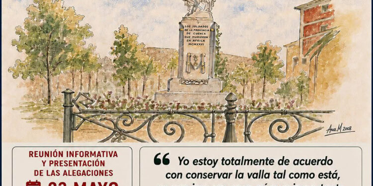 Los vecinos del centro de Cuenca recogen firmas en San Esteban para salvar la histórica valla y alegar sobre Carretería