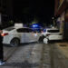 Susto de madrugada en Cuenca: un coche pierde el control e impacta contra tres vehículos en la calle Las Torres