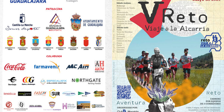 Un total de cien corredores cruzarán casi 30 pueblos en el V Reto 'Viaje a la Alcarria' etapas y recorrido por Guadalajara