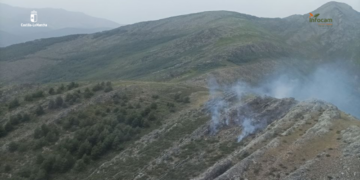 Controlado el incendio de monte bajo en Palancares de Tamajón tras cuatro horas de trabajos