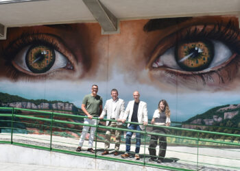 Así son los 650 metros de murales que transforman el CIFP Nº1 de Cuenca para impulsar el turismo provincial