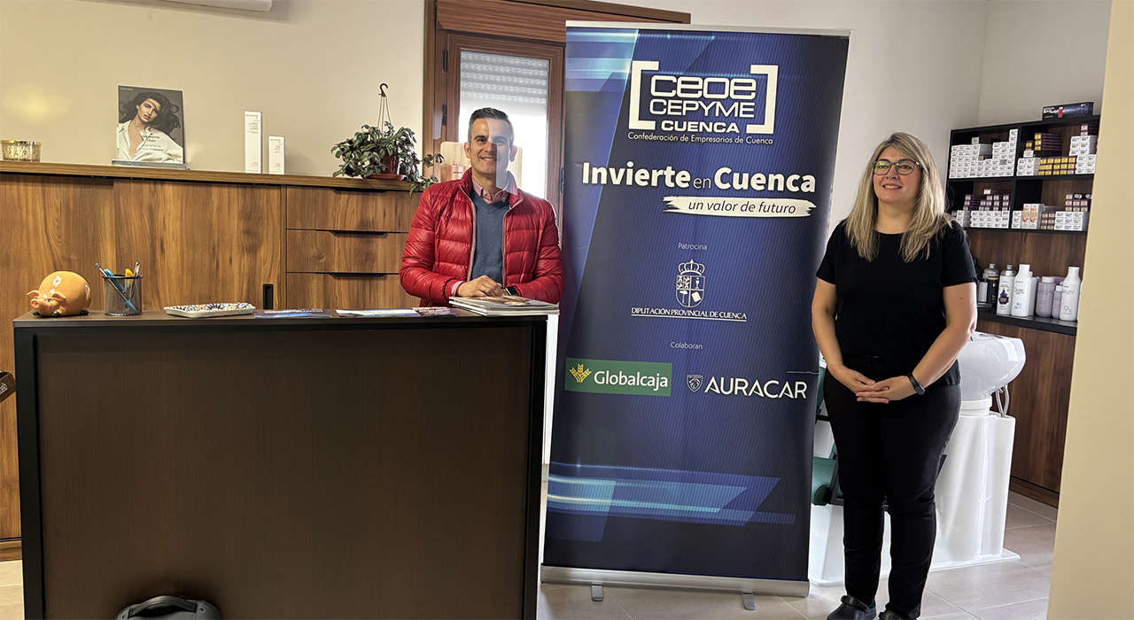 Belmonte gana un nuevo servicio con la apertura de la peluquería de Nuria Campos apoyada por Invierte en Cuenca 2 Belmonte gana un nuevo servicio con la apertura de la peluquería de Nuria Campos apoyada por Invierte en Cuenca