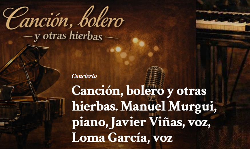 Canciones, boleros y otros paisajes sonoros en el recital de los conquenses Javier Viñas, loma García y Manuel Murgui 2 Canciones, boleros y otros paisajes sonoros en el recital de los conquenses Javier Viñas, loma García y Manuel Murgui