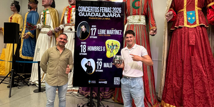 De Malú y Hombres G al alcarreño Guille Toledano fechas y precios para empadronados de los grandes conciertos de Ferias en Guadalajara